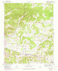 Sulphur Rock Arkansas Historical topographic map, 1:24000 scale, 7.5 X 7.5 Minute, Year 1943