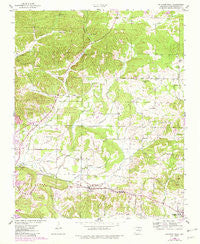 Sulphur Rock Arkansas Historical topographic map, 1:24000 scale, 7.5 X 7.5 Minute, Year 1943