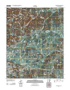 Sulphur Rock Arkansas Historical topographic map, 1:24000 scale, 7.5 X 7.5 Minute, Year 2011
