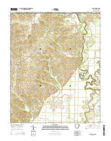 Supply Arkansas Current topographic map, 1:24000 scale, 7.5 X 7.5 Minute, Year 2014
