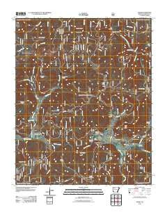 Swain Arkansas Historical topographic map, 1:24000 scale, 7.5 X 7.5 Minute, Year 2011