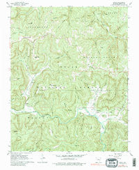 Swain Arkansas Historical topographic map, 1:24000 scale, 7.5 X 7.5 Minute, Year 1968