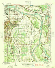 Sweet Home Arkansas Historical topographic map, 1:31680 scale, 7.5 X 7.5 Minute, Year 1945