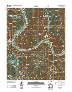 Sylamore Arkansas Historical topographic map, 1:24000 scale, 7.5 X 7.5 Minute, Year 2011