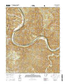 Sylamore Arkansas Current topographic map, 1:24000 scale, 7.5 X 7.5 Minute, Year 2014