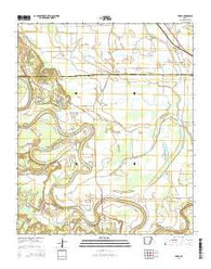 Tarry Arkansas Current topographic map, 1:24000 scale, 7.5 X 7.5 Minute, Year 2014