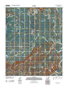 Tates Bluff Arkansas Historical topographic map, 1:24000 scale, 7.5 X 7.5 Minute, Year 2011