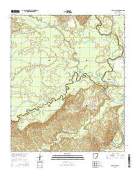 Tates Bluff Arkansas Current topographic map, 1:24000 scale, 7.5 X 7.5 Minute, Year 2014
