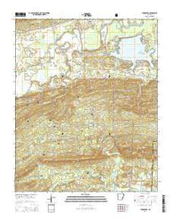 Thornburg Arkansas Current topographic map, 1:24000 scale, 7.5 X 7.5 Minute, Year 2014
