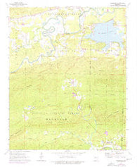 Thornburg Arkansas Historical topographic map, 1:24000 scale, 7.5 X 7.5 Minute, Year 1963