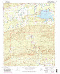 Thornburg Arkansas Historical topographic map, 1:24000 scale, 7.5 X 7.5 Minute, Year 1963