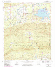 Thornburg Arkansas Historical topographic map, 1:24000 scale, 7.5 X 7.5 Minute, Year 1963