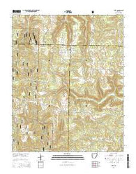 Tilly Arkansas Current topographic map, 1:24000 scale, 7.5 X 7.5 Minute, Year 2014
