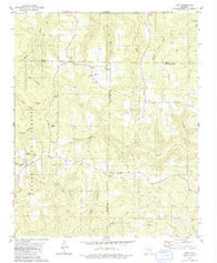 Tilly Arkansas Historical topographic map, 1:24000 scale, 7.5 X 7.5 Minute, Year 1980
