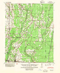 Tilton Arkansas Historical topographic map, 1:62500 scale, 15 X 15 Minute, Year 1940