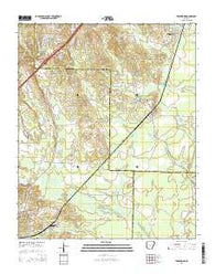 Traskwood Arkansas Current topographic map, 1:24000 scale, 7.5 X 7.5 Minute, Year 2014