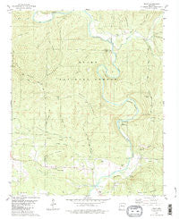 Treat Arkansas Historical topographic map, 1:24000 scale, 7.5 X 7.5 Minute, Year 1980