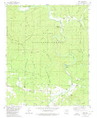 Treat Arkansas Historical topographic map, 1:24000 scale, 7.5 X 7.5 Minute, Year 1980