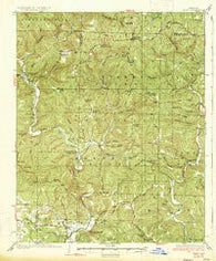 Treat Arkansas Historical topographic map, 1:62500 scale, 15 X 15 Minute, Year 1934