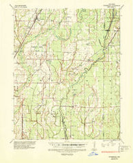 Tuckerman Arkansas Historical topographic map, 1:62500 scale, 15 X 15 Minute, Year 1935