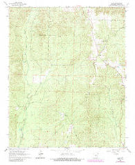 Tulip Arkansas Historical topographic map, 1:24000 scale, 7.5 X 7.5 Minute, Year 1965