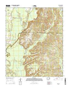 Tull Arkansas Current topographic map, 1:24000 scale, 7.5 X 7.5 Minute, Year 2014