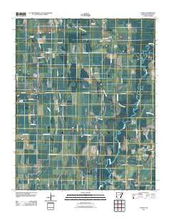 Tupelo Arkansas Historical topographic map, 1:24000 scale, 7.5 X 7.5 Minute, Year 2011