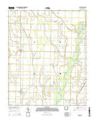 Tupelo Arkansas Current topographic map, 1:24000 scale, 7.5 X 7.5 Minute, Year 2014