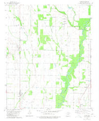 Tupelo Arkansas Historical topographic map, 1:24000 scale, 7.5 X 7.5 Minute, Year 1980
