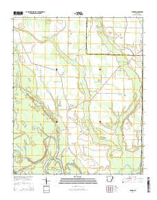 Turner Arkansas Current topographic map, 1:24000 scale, 7.5 X 7.5 Minute, Year 2014