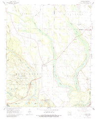 Turner Arkansas Historical topographic map, 1:24000 scale, 7.5 X 7.5 Minute, Year 1967