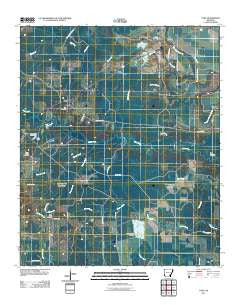 Tyro Arkansas Historical topographic map, 1:24000 scale, 7.5 X 7.5 Minute, Year 2011