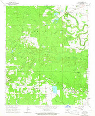 Tyro Arkansas Historical topographic map, 1:24000 scale, 7.5 X 7.5 Minute, Year 1964