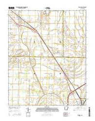 Tyronza Arkansas Current topographic map, 1:24000 scale, 7.5 X 7.5 Minute, Year 2014
