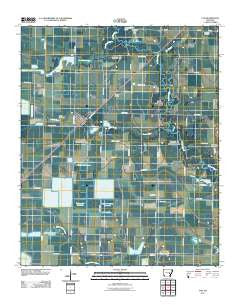 Ulm Arkansas Historical topographic map, 1:24000 scale, 7.5 X 7.5 Minute, Year 2011