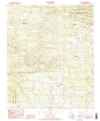 Umpire Arkansas Historical topographic map, 1:24000 scale, 7.5 X 7.5 Minute, Year 1986