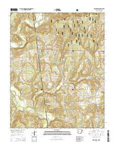 Uniontown Arkansas Current topographic map, 1:24000 scale, 7.5 X 7.5 Minute, Year 2014