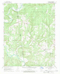 Uniontown Arkansas Historical topographic map, 1:24000 scale, 7.5 X 7.5 Minute, Year 1969