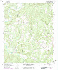 Uniontown Arkansas Historical topographic map, 1:24000 scale, 7.5 X 7.5 Minute, Year 1969