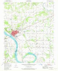Van Buren Arkansas Historical topographic map, 1:24000 scale, 7.5 X 7.5 Minute, Year 1947