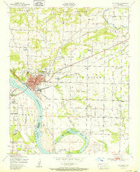 Van Buren Arkansas Historical topographic map, 1:24000 scale, 7.5 X 7.5 Minute, Year 1951