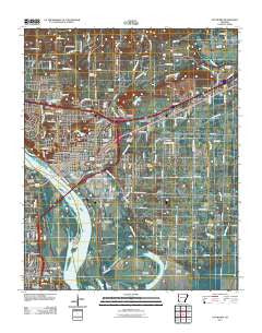 Van Buren Arkansas Historical topographic map, 1:24000 scale, 7.5 X 7.5 Minute, Year 2011