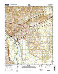 Van Buren Arkansas Current topographic map, 1:24000 scale, 7.5 X 7.5 Minute, Year 2014