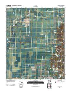 Vanndale Arkansas Historical topographic map, 1:24000 scale, 7.5 X 7.5 Minute, Year 2011