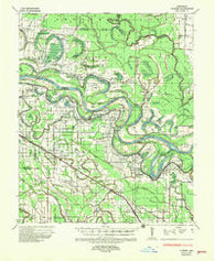 Varner Arkansas Historical topographic map, 1:62500 scale, 15 X 15 Minute, Year 1935
