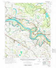 Varner Arkansas Historical topographic map, 1:62500 scale, 15 X 15 Minute, Year 1978