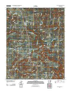 Velvet Ridge Arkansas Historical topographic map, 1:24000 scale, 7.5 X 7.5 Minute, Year 2011
