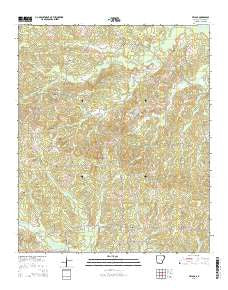 Village Arkansas Current topographic map, 1:24000 scale, 7.5 X 7.5 Minute, Year 2014