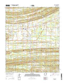 Vilonia Arkansas Current topographic map, 1:24000 scale, 7.5 X 7.5 Minute, Year 2014