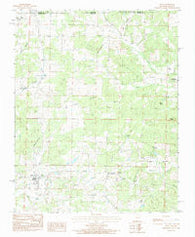 Viola Arkansas Historical topographic map, 1:24000 scale, 7.5 X 7.5 Minute, Year 1984